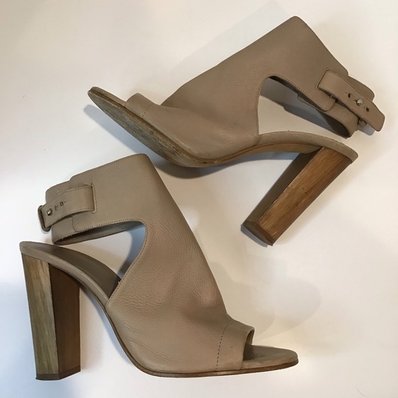 Vince Shoes - Vince Addie Peep Toe Booties Sz 10